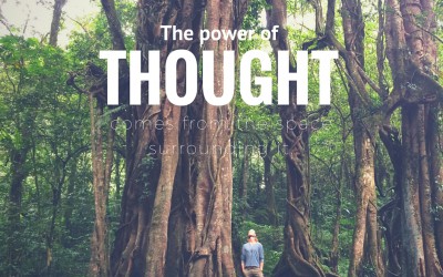 The power of thought comes from the space surrounding it